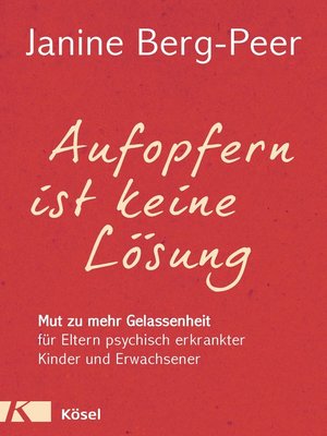 cover image of Aufopfern ist keine Lösung